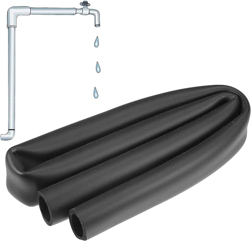 Rohrisolierung aus Schaumstoffrohr, Rohrisolierung 16 mm, 19 mm, 22 mm, 38 mm, 45 mm, flammhemmend und wasserdicht, kann for verschiedene Rohre verwendet werden (Größe: T 9 mm x 16 mm x 1,8 m) ( Size