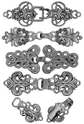 4 Pièces Vintage Pull Écharpe Clips Rétro Tourbillon Cardigan Cape Pin Antique Clips Celtique Pull Fermeture Robe Chemise Broche Fermeture Pour Femmes Filles,Noir