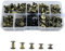 CANGCANG 100 Set Viti Chicago,viti di fissaggio Chicago 4/6/8/10/12mm viti di fissaggio Chicago kit di viti a testa incrociata Chicago,viti a testa incrociata per cintura in pelle,libri fai da te