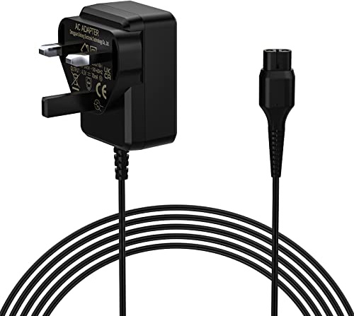 BIUBOTY 4.3V Charger for Philips Shaver QP2520 MG3720 BT3206 A00390 Charger | 4.3V Charger Compatible with Philips Shaver A00390 Charger Power Cable UK Plug for Oneblade Multigroom Beard trimmer Series