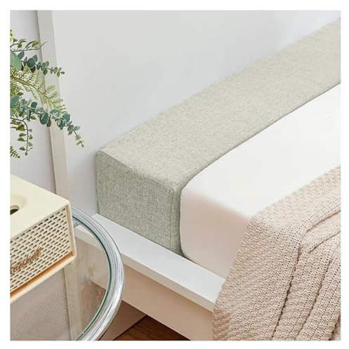 moismk Bett lückenfüller Kopfteil 200/120/140/180 Bettbrücken-Matratzenfüllkissen, Beistellbett Bettlückenfüller Twin-zu-Einzel-/Doppel-/Kingsize-Bett schließt die Lücke(Beige,90x5x10cm)