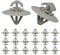 Pulchra 50Pcs Trafic Side Door Moulding Panel Trim Clips For Vauxhall Vivaro/Renault Plastic Clips