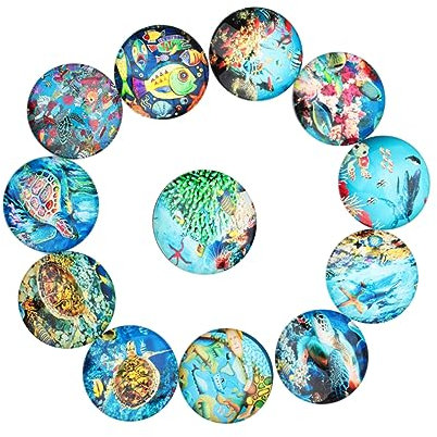 Anneome 20stücke Runde Edelstein-glasaufkleber DIY-schmuckmaterial Farbige -Patches -Stil Schmuckaufnäher Für Bastelarbeiten Himmelblau