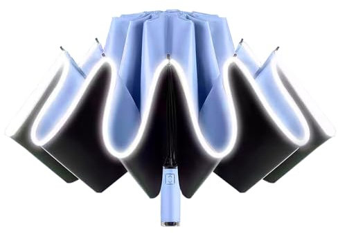 WEQTYSAB Auto Regenschirm, für BMW 7er E65 E66 E67 E68 F01 F02 Sturmfest Reise Winddichte Auf-Zu-Automatik Taschenschirm Tragbarer Taschenschirm,F