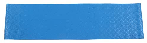 Eatbuy Tapis d'échelle de rechange pour piscine - Tapis de protection antidérapant en caoutchouc - Motif ondulé bleu - Design durable pour la sécurité et la stabilité