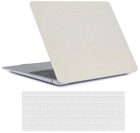 FFBOFFC Funda Duro Compatible con MacBook Pro 15 Pulgadas 2019 2018 2017 2016 Versión Modelo A1707 A1990 con Touch Bar y Touch ID, Plástico Case Carcasa & Teclado Cubierta, Beige Claro