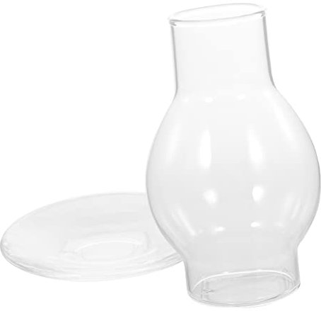 Alipis Windproof Glass Candle Holder Tray 1 Set Shades for Home Decor Wedding Centerpieces Table Centerpiece