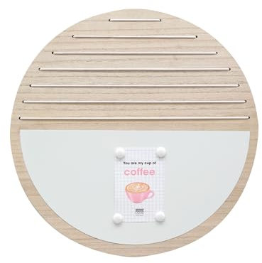 Deknudt Frames Memoboard – Naturholz – magnetisch – Collage – rund – Maße: 50 cm Durchmesser