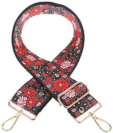 VALICLUD Verstellbarer Schulterriemen Für Damen Taschen Breiter Ethno-Stil Ersatz-tragegurt Mit Jacquard-Muster Einstellbar Für Umhängetaschen Handtaschen Und Schultertaschen Modischer Und