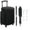 Puupaa Rolling Speaker Bag for Bose S1 Pro/Pro+ with Wheels, Retractable Handle, Multi-Pocket Design, Protective Nylon Case, Portable Audio Equipment Storage