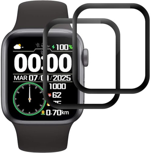 3 Stück Panzer Schutz Glas für Apple Watch Series 1/2/3 38mm, Panza Glass Film,9H Härte,HD Klare,Blasenfrei,Anti-Kratzen, Handy Schutzfolie