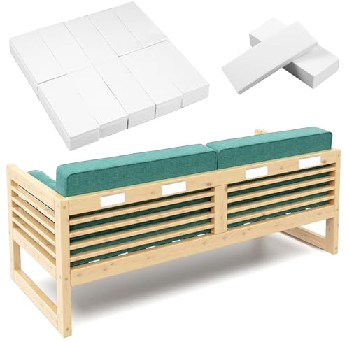 20 Stück Eva Foam Abstandshalter Wand, Selbstklebend Kopfteil Stopper Bett | 5 mm + 15 mm Dick Wandschutz Bett Ohne Kleben, Weiß Stapelbar Schutz Abstandhalter Wand für Schränke, Betten, Sofas