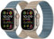 Tasikar Banda Magnética Doble Cara Compatible con Apple Watch 49mm 46mm 45mm 44mm 42mm, Correa Deportiva de Silicona Suave para iWatch Ultra SE serie 10 9 8 7 6 5 4 3, Azul cielo-Albaricoque