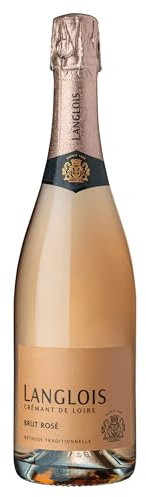 Langlois Crémant de Loire Brut Rosé trocken Schaumweine Roséwein Frankreich inkl. FeinWert E-Book (1 x 0.75 l)