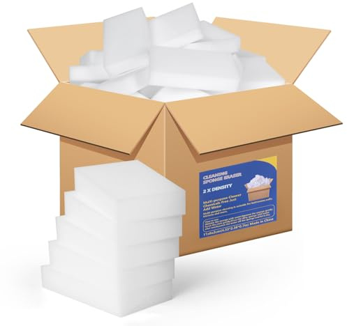 Schmutzradierer,50 Stück Schwamm Radierschwamm Putzschwamm Zauberschwamm Magic Sponge Eraser, Wunderschwamm Weiß Reinigungsschwamm Melamin Schwamm für Haushalt, Küche, Wand, Bad, Schuhschwamm