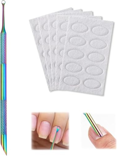 Nail Etching Tool - cuticle remover tool with 5 sanding pads - non-slip grip for precise dead skin removal - ideal manicure tools for nail and foot care