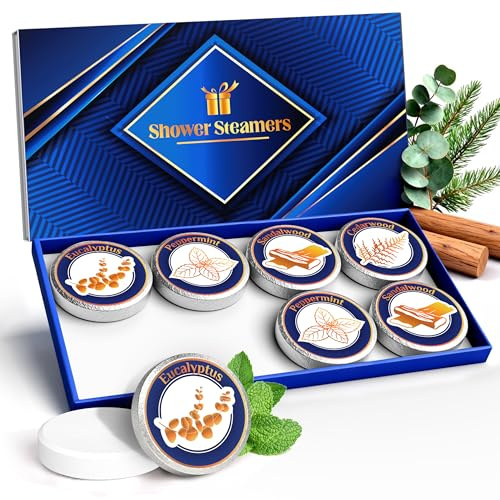 Bombes De Douche Aromathérapie, Bombe de Bain pour Hommes | Cadeaux d'anniversaire pour l'ami, le Mari et le papa, Cadeau de Pâques Anniversaire de Mariage,8 pièces Cadeau Homme
