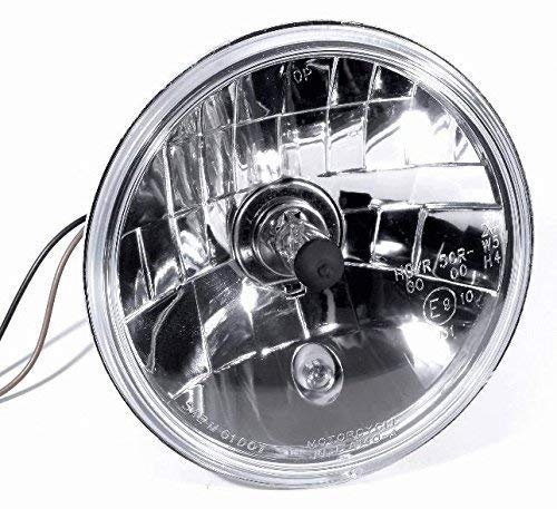 Motorrad Universal 12V 5 3/4 Zoll Scheinwerfereinsatz klares Glas Scheinwerfer Ersatz Einsatz