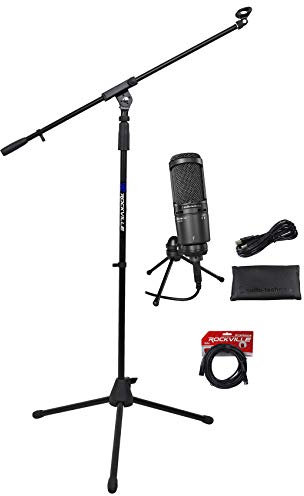 Audio Technica AT2020USB + Plus USB mic W/uscita cuffie + treppiede + XLR