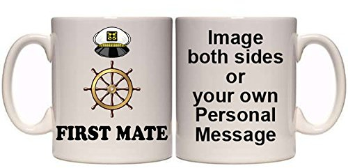 Maccna-Arts First Mate Sailing Boating New Personalised Mug (SP9) 11oz & 15oz Mug (11oz)