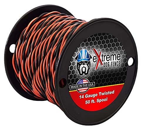 Extreme Dog Fence 15,2 m Spule 14 AWG Draht verdrehter Hundezaundraht – kompatibel mit allen Marken