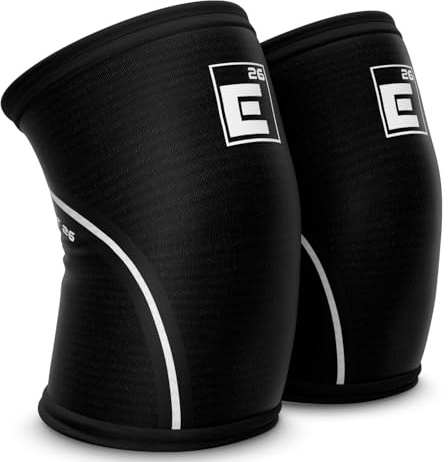 Element 26 Ginocchiere reversibili per Pesi (Composto da Una Coppia) - Neoprene 6 mm per la Massima Compressione, Mobilità e Calore
