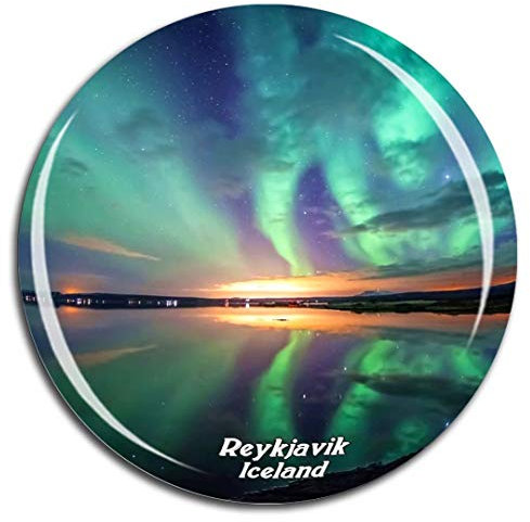 Weekino Thingvellir National Park Reykjavik Island Kühlschrankmagnet 3D Kristallglas Tourist City Travel Souvenir Sammlung Geschenk Stark Kühlschrank Aufkleber