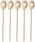 Balna 5 Stück Kochlöffel Herz Holzkochlöffel Set 30 cm, Rührlöffel Geschenk Basteln Hartholz Buchenholz Löffel gelasert Küchenhelfer für Pfannen und Töpfe