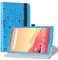 LiuShan Kompatibel mit Vankyo S20 Rotating hülle, 360°rotierenden Drehbares Standfunktion hülle mit Schöne Muster für Vankyo MatrixPad S20 10 inch/Yuntab D107 Tablet(Not Fit MatrixPad S30),Blau