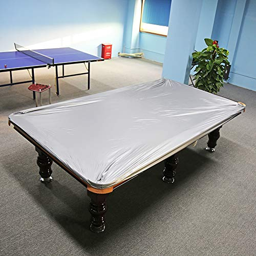 Wakects Billardtischabdeckung, 8 Fuß staubdichte und feuchtigkeitsbeständige Billardabdeckung, feuchtigkeitsbeständige Billardtischabdeckung aus PVC-Stoff 260 x 170 cm