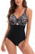 AOQUSSQOA Damen Badeanzüge Monokini Rückenfrei Bademode Swimsuit für Damen Einteiler Badeanzug(Leopard, XL)