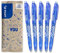 PILOT - FriXion Clicker 0.5 Set - 5 Stück: Blau - Radierbarer, nachfüllbarer Gel-Tintenroller mit Druckmechanik und thermosensitiver Tinte - Komfortables Schreiben - Feine Spitze
