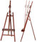 VISWIN Cavalletto Inclinabile A-Frame di Altezza Massima 226 cm, Grande Artistico da Studio con Vassoio, per Pittura in Legno Massello di Faggio per Adulti, Studenti - Noce