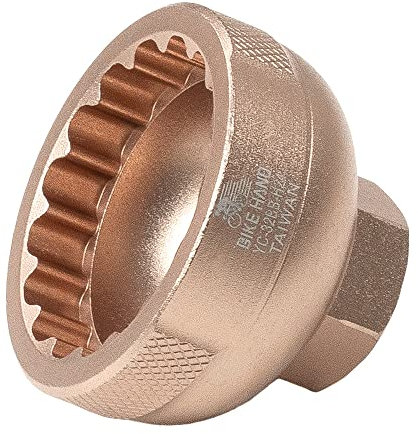 BIKEHAND Bike Bicycle 16-Notch 39mm External Bottom Bracket Install Removal Tool - Compatible with Shimano XTR BB93, Dura-Ace BB9000, BB-R9100 & Other 16-Notch Bottom Bracket Cups