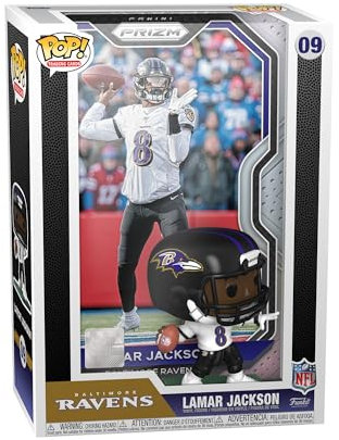 Funko Pop! Trading Cards: Lamar Jackson - NFL + Panini - Vinyl-Sammelfigur - Geschenkidee - Offizielle Handelswaren - Spielzeug Für Kinder und Erwachsene - Sports Fans - Modellfigur Für Sammler