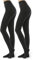 WAKUNA 2 paires de collants doublés polaire pour femme - collants chauds opaques 100D hiver (XL, Noir)