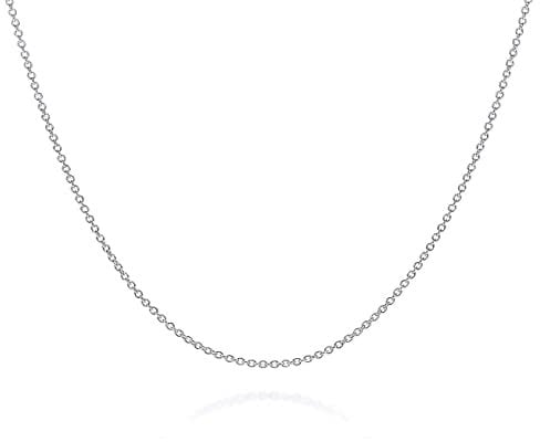 Treasure Bay Women’s Necklace 925 Sterling Silver Snake Curb Figaro Box Rolo Rope Anchor Chain Necklace 16 18 19 20 21 22 24 30 Inch Italian Chain (Anchor Chain, 19)