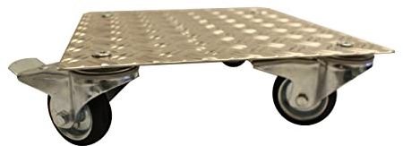 Transportroller Möbelroller Rollbrett Transportwagen bis 280kg AluGrip-T280 (AluRiffel5/6,5-600x600mm)