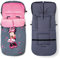Interbaby Universal-Fußsack für Kinderwagen, weich, warm, Plüsch, abnehmbar, doppelte Öffnung, einfache Reinigung, antiallergene Materialien, Minne Blossons
