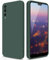 GiiYoon Hülle Kompatibel mit Huawei P20 Pro, Hochwertiges Liquid Silicone Case, Rundumschutz Handyhülle, Kratzfestes Weiches Mikrofaserfutter- grün