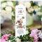 Wandtattoo Loft Taufkerze Mädchen oder Junge mit Taufspruch, Motiv Hase mit Pusteblume, 25cm x 7cm, personalisierte Kerze, bedruckte Kerze zur Taufe, Stumpenkerze, Geburtskerze, Taufgeschenk