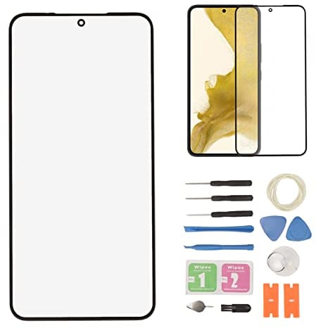 Display-Ersatz für S22, Front-Außenglas-Bildschirm-Reparatur-Werkzeuge für Galaxy S22 5G, Schwarz