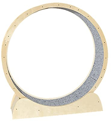 Katzenlaufrad, kleines Spalt-Anti-Klemm-Design, Katzenlaufband, Katzenübungsrad für die Gesundheit der Katze, Katzenlaufrad dreht Sich leise und sanft, haustierfreundliches Material (Größe: