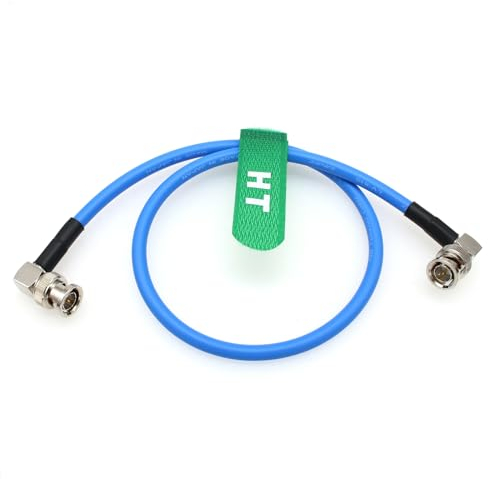 HangTon 4K60 12G 6G 3G BNC SDI Video Koaxialkabel Canare LV-61S 75 Ohm, weich abgeschirmtes Videokabel 30cm für ARRI RED Kamera SmallHD Monitor 30cm