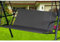 Hollywoodschaukel Sitzfläche Ersatz, Hollywoodschaukel Sitzbezug, Ersatz-Schaukel Sitzbezug für Hollywoodschaukel, Stoff für Hollywoodschaukel Sitzfläche 600D-Oxford-Gewebe (115*48*48cm,Schwarz)