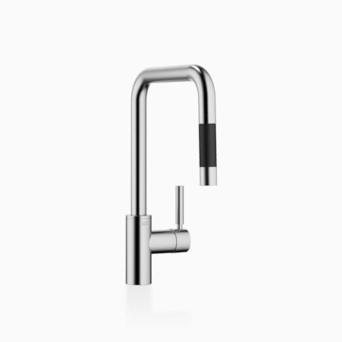 META SQUARE Einhebelmischer Pull-Down Chrom Gebürstet 33870861-93 Hochdruckarmatur