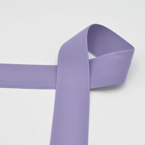 Gummiband 40 mm breit | farbig | ab 1 m | Meterware (lilac)