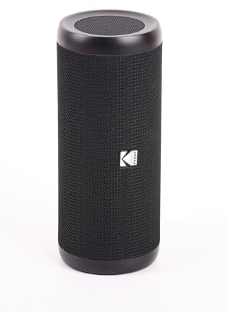 KODAK Enceinte sans Fil Portable PWS-2252 - Son Exceptionnel, Étanche IPX5, Batterie Longue Durée - Noir