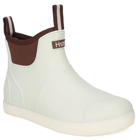 Yenxapei Gummistiefel Herren, Anti-Rutsch und Wasserdicht Kurz Halbhoch Stiefeletten Chelsea-Stiefel,Bequem Atmungsaktiv Mode Regenschuhe Arbeitsstiefel