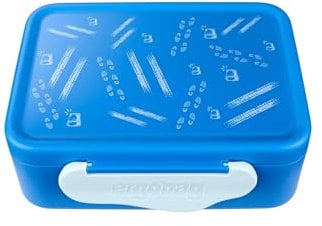 ergobag Brotdose mit Trennfach, BPA-frei, Spülmaschinenfest Bärni - Dunkelblau